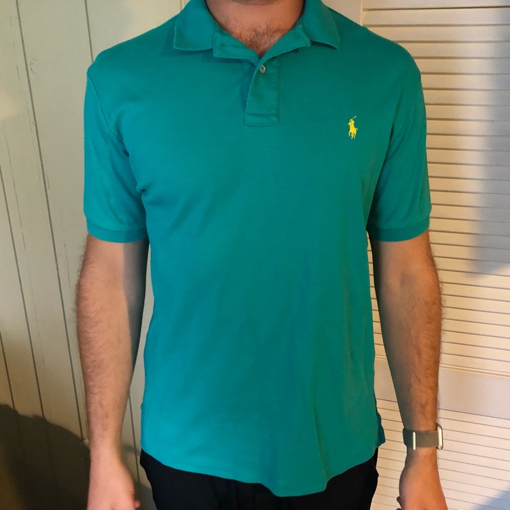 Men’s Teal Polo Short-Sleeve